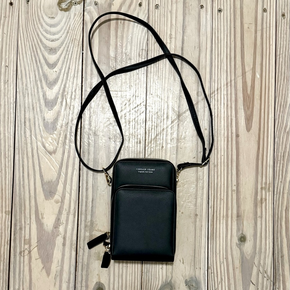 Black Crossbody Cell Phone Purse